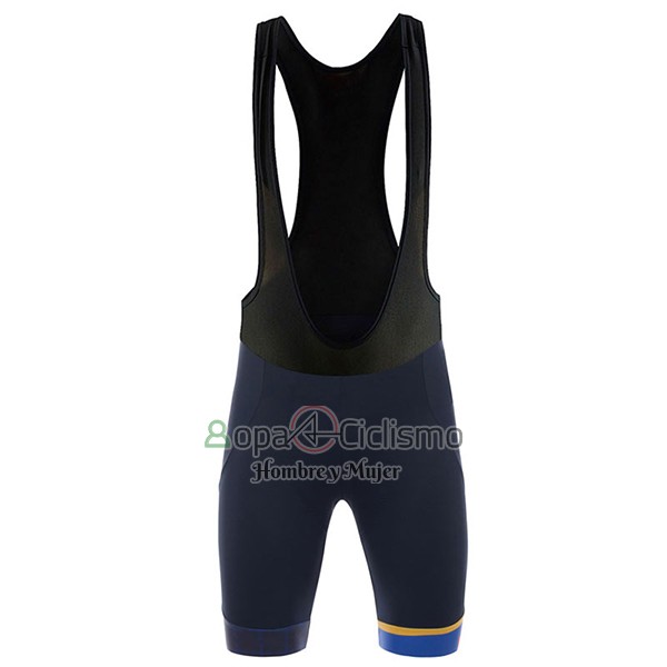 Asturias Vuelta Espana Ropa Ciclismo Culotte Corto 2017 Hombre Mangas Cortas Azul